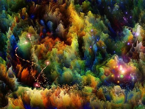 Background Design Of Colorful Fractal Turbulence On The Subject Of ...