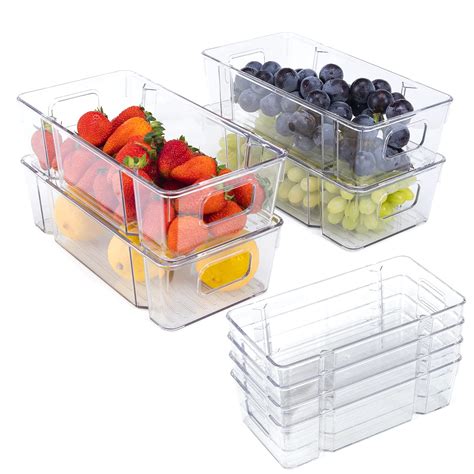 Buy Refrigerator Organizer Bins Stackable Fridge Organizers Pantry Food ...