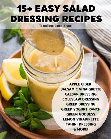 15+ Salad Dressing Recipes - Flavor the Moments