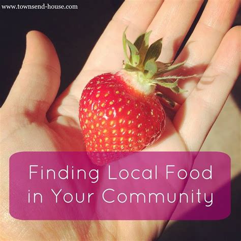 Discover Local Food in Your Community