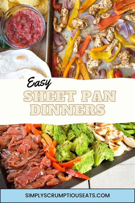 Sheet Pan Dinners - Simply Scrumptious Eats