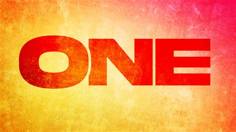 One