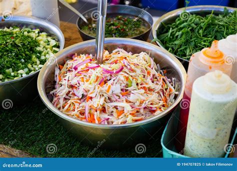 Ingredients for Street Fast Food Stock Image - Image of ingredients ...