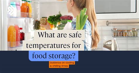 Safe Temperatures for Food Storage | Guide on Cooling &amp; Chilling Times