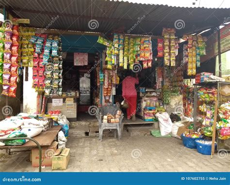 Local market grocery shop editorial image. Image of small - 107602755