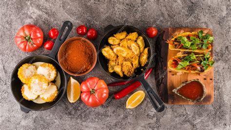 Free Photo | Flat lay of mexican food