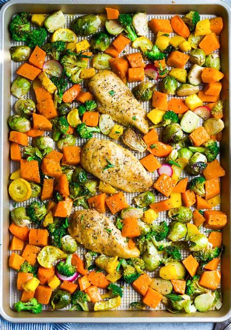 Sheet Pan Chicken with Vegetables - Low Carb Keto Chicken Dinner