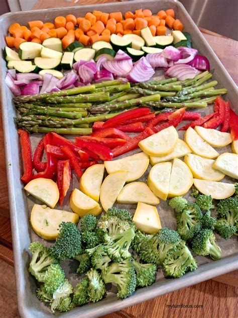 Roasted Vegetable Platter with Colorful Veggies - My Turn for Us ...