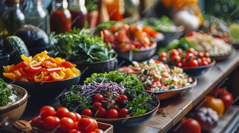 Premium Photo | Colorful and vibrant daylight vegan food platter ...