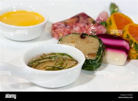 Small delicious finger Food art composition Stock Photo - Alamy