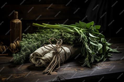 Premium Photo | Herb Sprigs Garnish