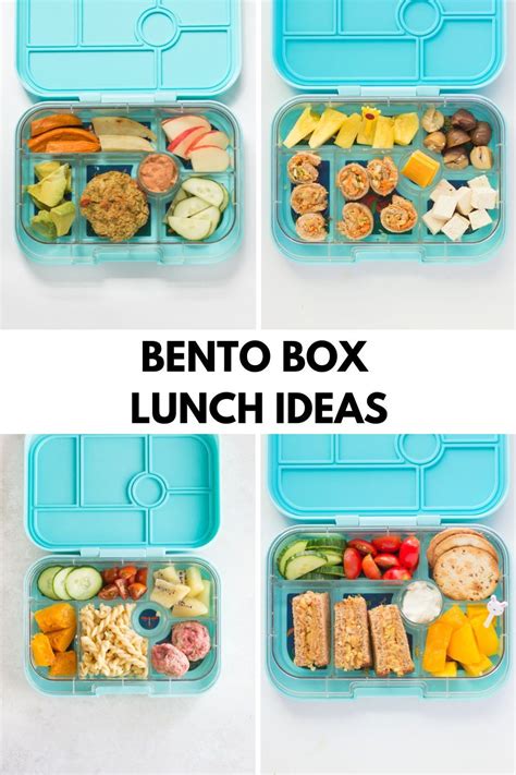 Easy Bento Box Lunch Ideas | Recipe | School lunch, Lunch box, Lunch