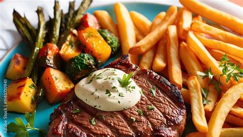 This vibrant and professionally styled food still life showcases a ...