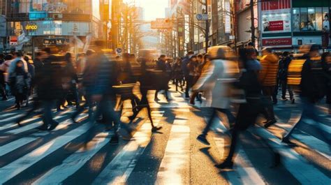 Premium Photo | A Bustling City Street