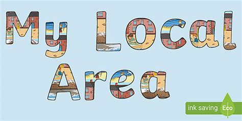 My Local Area Display Lettering - Twinkl