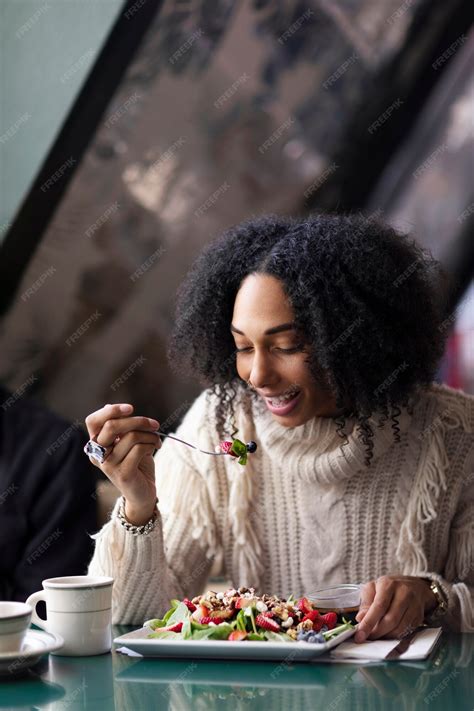 People Enjoying Healthy Food