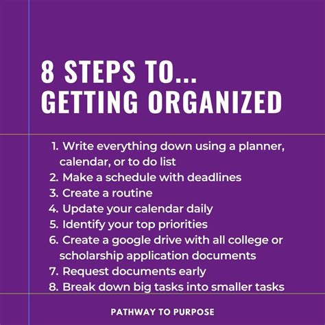 8 Steps To Getting Organized! | Pathway To Purpose