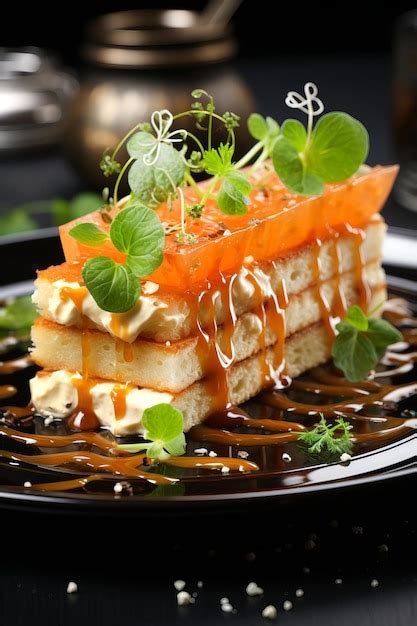 Premium Photo | Gourmet Food Plating Elegant and sophisticated dish ...