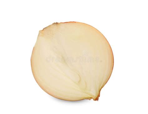 Half of Fresh Onion Isolated on White Stock Photo - Image of nutrition ...