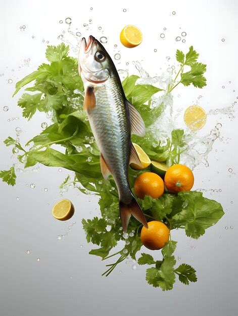 Premium AI Image | Captivating Culinary Delights Floating Food Isolated ...