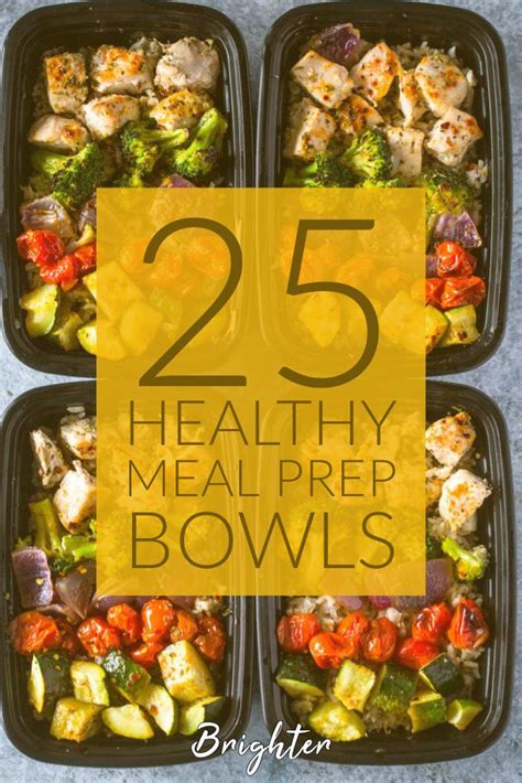 25 Healthy Meal Prep Bowls - Brighter Craft