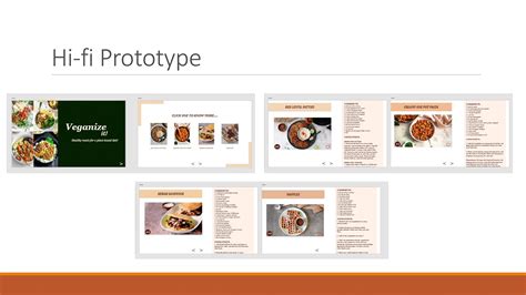 Interactive recipe book on Behance