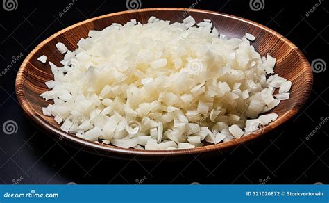 Pile Chopped Onion Isolated Stock Illustration - Illustration of ...
