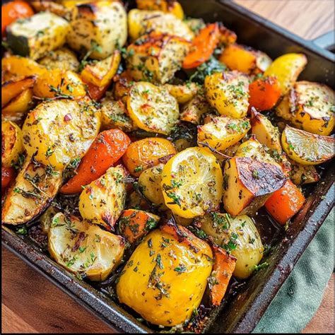 Lemon Herb Roasted Vegetables - Better Home Recipes