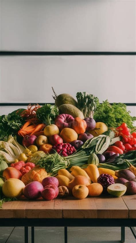 Vibrant Selection of Fresh Fruits and Vegetables, Healthy Eating ...