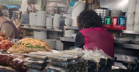 Vibrant Asian Market Food Stall Busy Scene Free Stock Video Footage ...