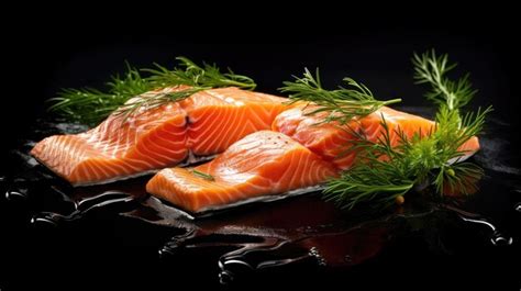Premium AI Image | perfectly cooked salmon fillet as the centerpiece ...