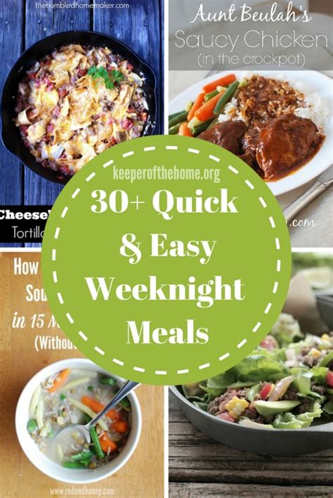 30 Quick and Easy Weeknight Meals