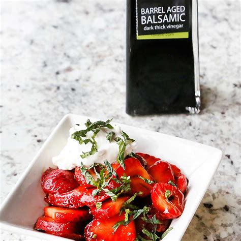 Barrel Aged Balsamic Strawberries