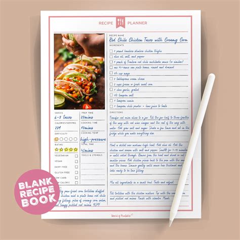 Blank Recipe Book - Create Your Own Cookbook For Free! - World of ...