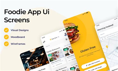 Foodie App UI Screens (Free) | Figma