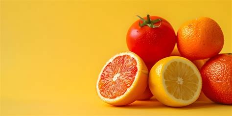 Capturing Freshness and Health Closeup Image of Vibrant Fruits and ...