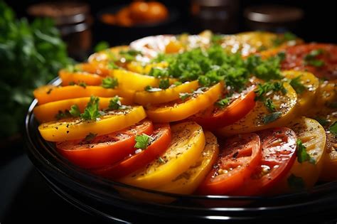 Premium Photo | Extreme Closeup of a Delicious Dish