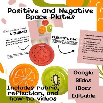 High School Ceramics Project - Positive and Negative Space Plates