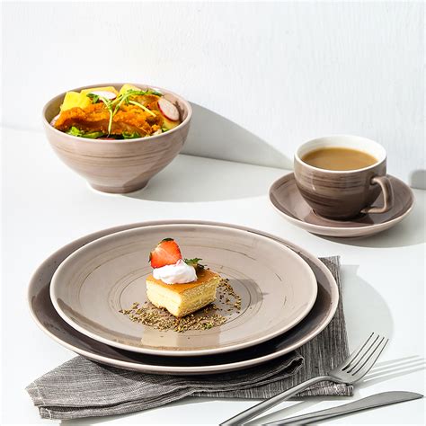 Different shapes brown color side plate - Pito