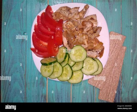 beautiful dish on a trendy texture background Stock Photo - Alamy