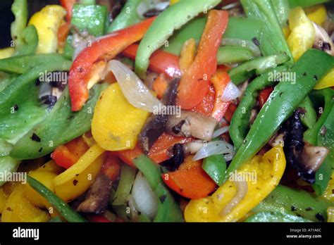 stir fried vegetables Stock Photo - Alamy
