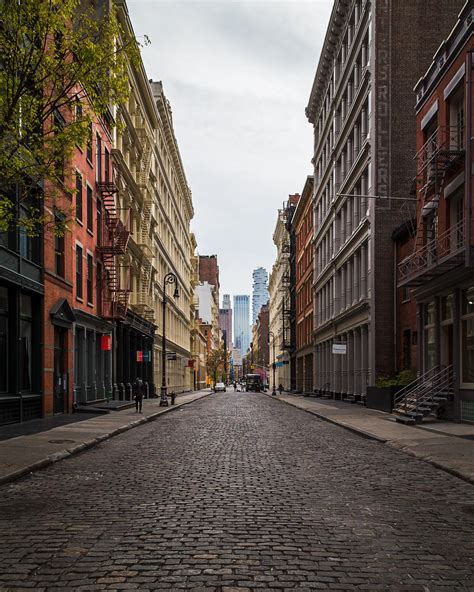 Photograph of a nearly empty SOHO street during lockdown. I walked ...