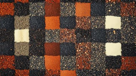 High-end Food Photography Texture Featuring Macro Shots of Spices and ...