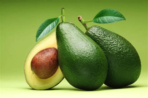 Download Real Avocado Fruit With A Leaf Portrait Image Wallpaper ...