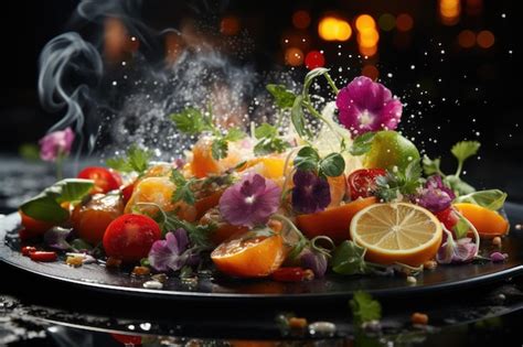 Premium AI Image | Appetizing details of dishes captured by a food ...