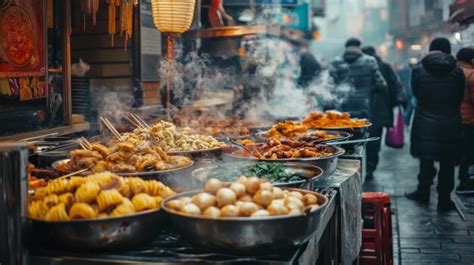 Vibrant street food markets with diverse offerings Street food for ...
