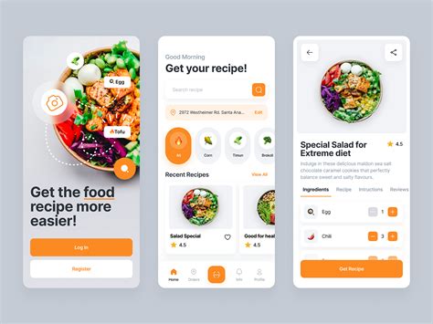 Food Recipe - Mobile App by Salung Prastyo for Upnormal Studio on Dribbble