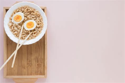 Free Photo | Flat lay asian food composition