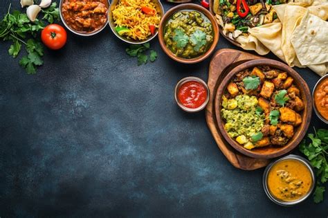 Delicious Indian Cuisine Spread | Premium AI-generated image