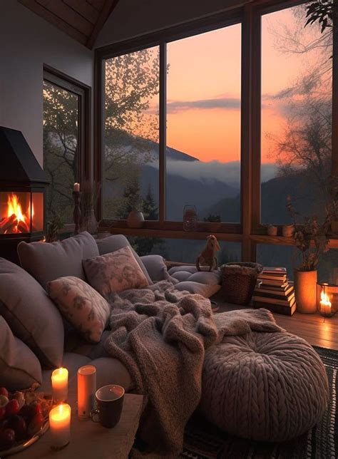 COZY 🏡 | Cozy ☘️🧡🤎🍃 in 2023 | Cozy house, Cozy living, Home interior design